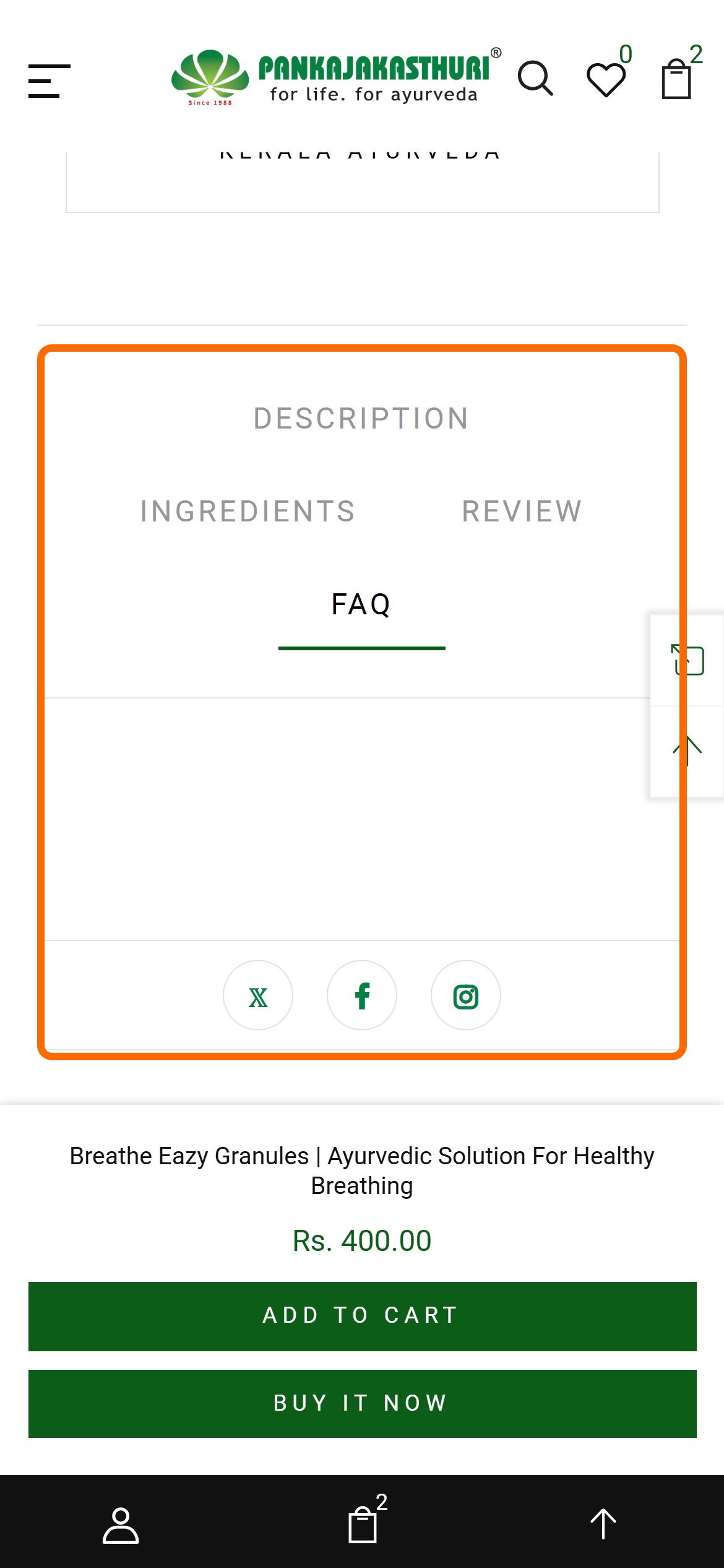 Pankajakasthuri Herbals - Mobile